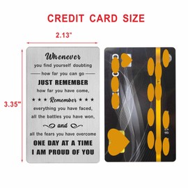 Richesele AA Recovery Sobriety Gift - Sober Gifts - Sobriety Engraved Wallet Cards - Alcoholics Anonymous Addiction Stay Clean and Sober Token