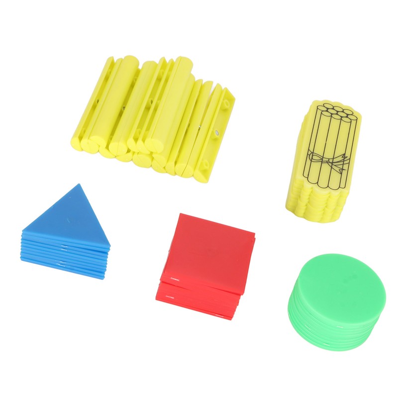 50PCS Magnetic Geometry Shapes Set Multifunctional Puzzle Educational Math Teaching
