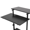 EurHomePlus Mobile Table Stand Up Desk with Storage, Mobile Height