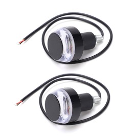 VGEBY Handlebar End Light Turn Signal Side Marker Bike Turn Signal Grip Handlebar for Bike Modification LED Turn Signal