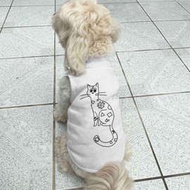 'Patterned Cat' Pet Dog/Cat T-Shirt (PT00080910)