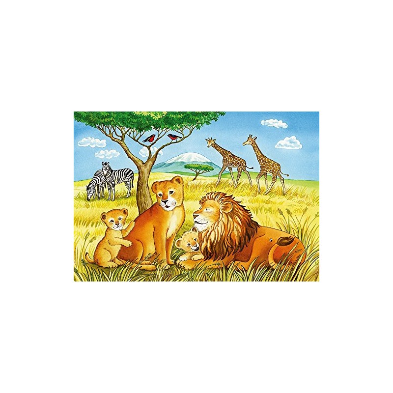 Ravensburger 76062 "Elephant, Lion And Co. Puzzle (2 x 12-Piece)