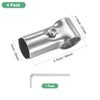 M METERXITY 4-Pack Structural Pipe Connector, T Clamps Stainless Steel