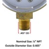 SÜA - High Pressure Gauge for Propane Regulator 0-400 psi