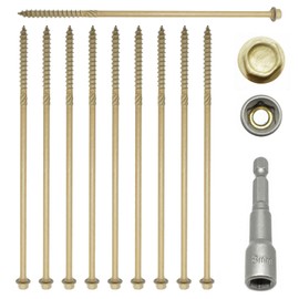 25 x 150mm Heavy Duty Railway Sleeper Fixing Screws - TIMBERFIX TIMBERLOCK