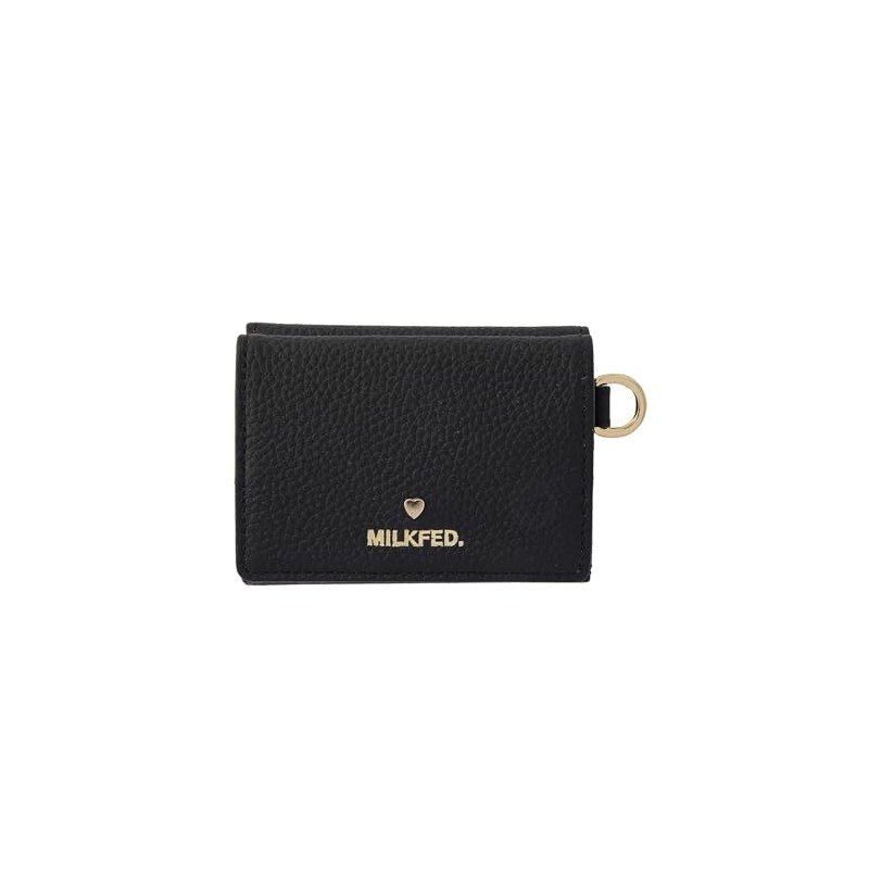 Milkfed Tri Fold Leather Wallet, black