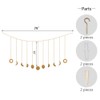Moon Phase Garland Hanging Moon Phase Decoration Lunar Wall Ornaments