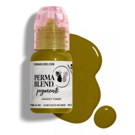 Perma Blend Grassy Corrector 1/2 Oz.- Tinta Micropigmentación Permablend