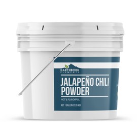 Earthborn Elements Jalapeño Chile Powder 1 Gallon Bucket, Hot & Flavorful, Bulk Size