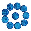 Libiuty 15pcs Nail Stamp Plates Set 15 Plate 2stamper 2scraper