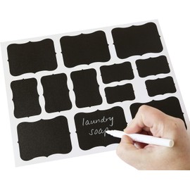Elegantes etiquetas de Pantry, Negro, Variados, 52