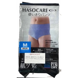 （簡易包装）HASOCARE 5柄×各4枚セット 男性用使い切りパンツ20枚入 Mサイズ