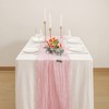 Time to Sparkle Cheesecloth Table Runner 90X400CM - Black