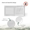 Vent Systems 8'' x 4'' Inch (Overall Dimensions) White Air
