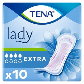 TENA Discreet Extra incontinence Pads, 10 each