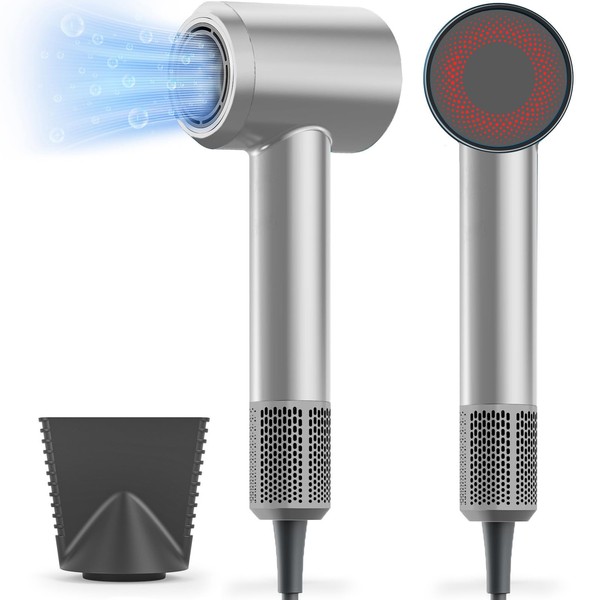 Hair Dryer, HEARBOBO High-Speed Brushless Motor Negative Ionic Blow Dryer