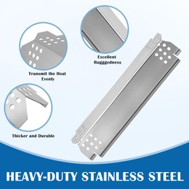 SafBbcue Grill Parts Kit for Home Depot Nexgrill 5 Burner 720-0888N 720-0888S 720-0888 4 Burner 720-0830H 720-0830HM Replacement Parts, Stainless Steel Grill Heat Plates & Cooking Grates for Nexgrill