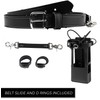 Perfect Fit firefighter radio strap and holder leather Bundle Set