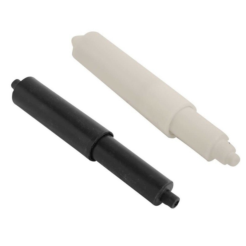 Fort Fasteners Toilet Roll Holder Spindle Black Plastic Pack Of