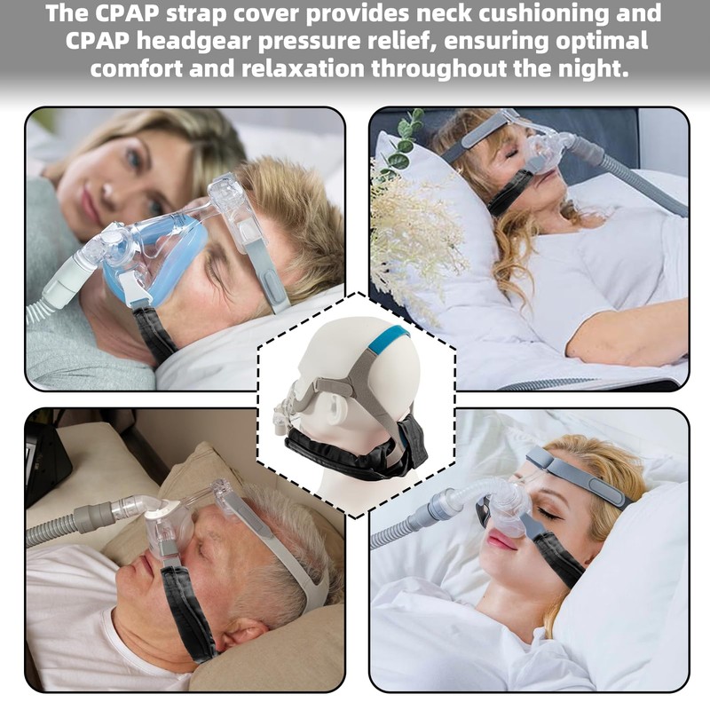 Satin CPAP Strap Covers Soft, CPAP Neck Pad for CPAP