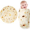 Tortilla Blanket, Baby Burritos Swaddle Blanket, Taco Blanket for Newborn