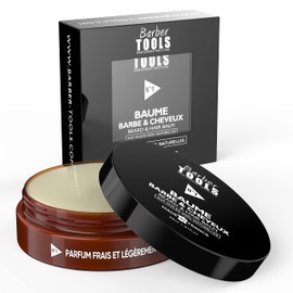 Beard Balm | N°1 | with 100% Natural Oils 30 ml - Made in France - Nourishes, Moisturises, Textured. With 2 Waxes, 2 Butters, 5 Vegetable Oils, 2 Essential Oils, Vitamin E BARBER TOOLS