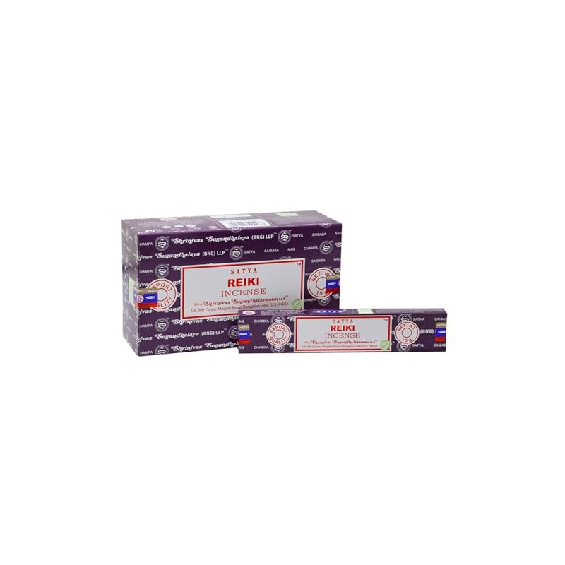 Satya Incense Sticks, 12 Packs x 15g, Reiki