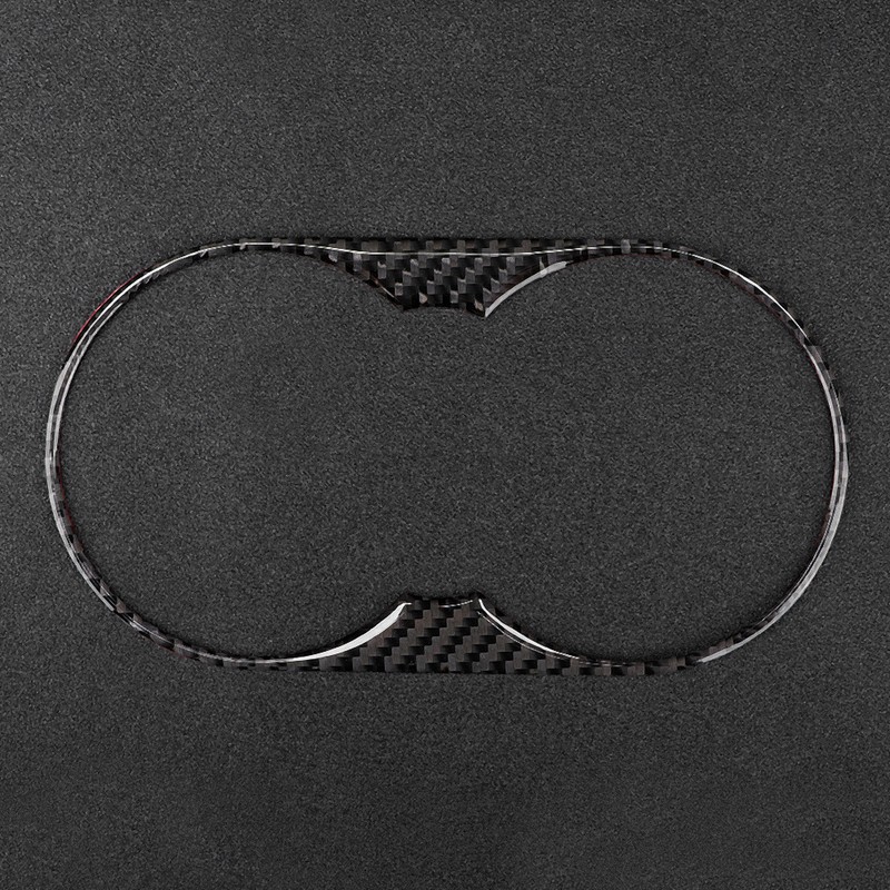 Left Hand Driving Carbon Fiber Water Cup Holder Panel Frame