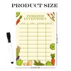 Dry Erase Freezer Inventory Fridge Magnet,11x8 Inch Freezer Inventory List