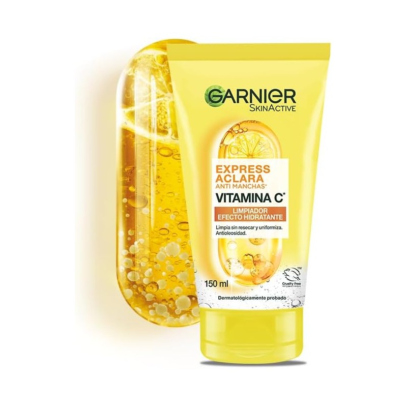 Gel de Limpieza Garnier Express Aclara efecto hidratante Vitamina C