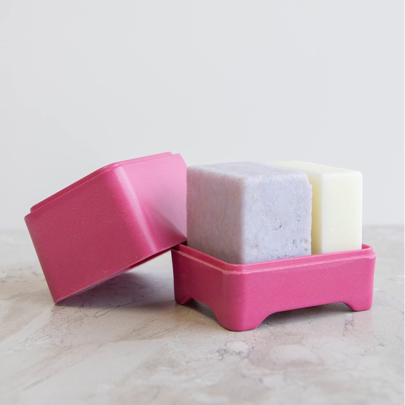 Ethique Bamboo and Cornstarch, Plastic-Free Shampoo and Conditioner Shower Container