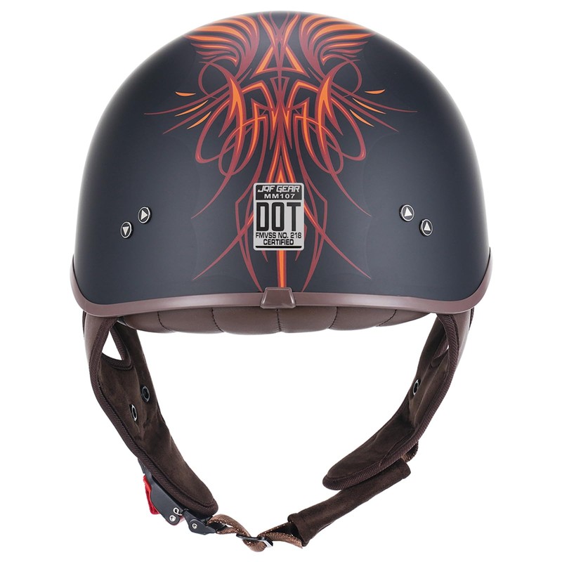 JQF Gear Retro Motorcycle Helmets for Men Women Open Face