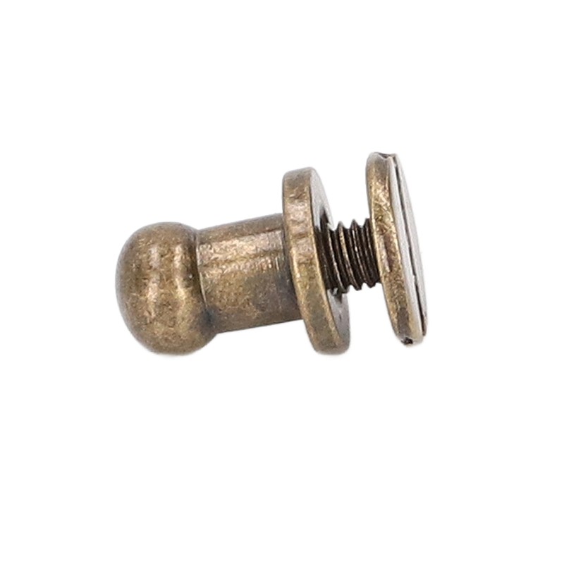 200 Sets Chicago Screws Round Head Rivets 7x5mm DIY Handcraft