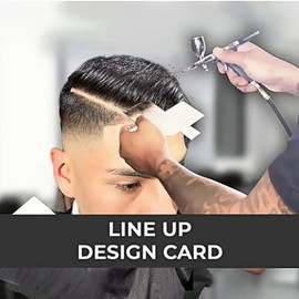 OuXing Enhancement Card for Barbers,Hairline Baffle Beard Stencil Tool,Beard Shaper,Hairline Optimizer,Hairline Shaping Tool,Beard Shaper Tool,Mustache Line-up Stencil,Styling Enhancement Card,Black