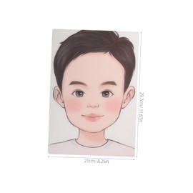 Baluue 3pcs Reusable Face Painting Practice Board Washable Makeup Template for Artists and Beginners Realistic Human Face Shape for Festivals and Parties