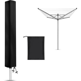 LiuHancsqd Schutzhülle für Wäschespinne Abdeckung für Wäschespinne Hülle mit Reißverschluss, Oxford Wasserdicht Wetterfest Schutzhülle für Wäschespinnes (180x16x16cm)