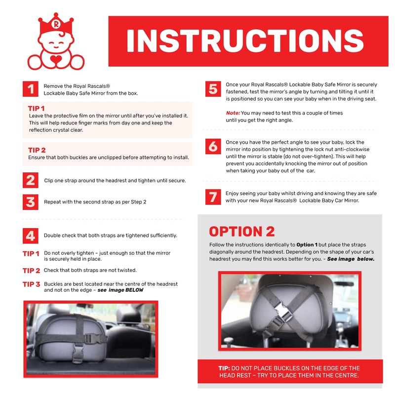 Rückspiegel für Kindersitz