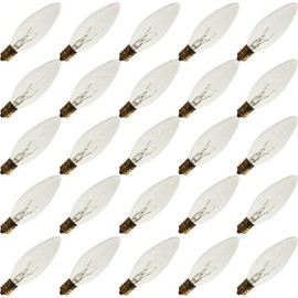 Industrial Performance 15CTC-P 130V, 15 Watt, B8, Candelabra Screw (E12) Base Light Bulb (25 Bulbs)