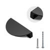Jiozermi 4 Packs Half Moon Cabinet Pulls, 2 1/2 inch