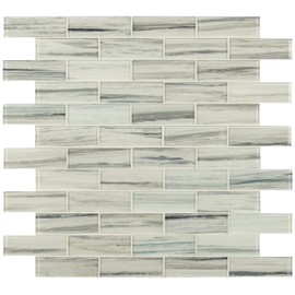 MSI Malta Cliffs Glossy Glass Mosaic Tile for Bathroom, Kitchen Backsplash, Accent Wall Tile, and Shower Wall Tile, Sample