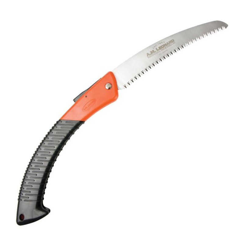 A.M. Leonard Tri-Edge Folding Pruning Saw, 9-1/2-inch Curved Blade