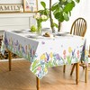 Artoid Mode Lavender Tulip Leaves Spring Table Cloth, Rectangular 140x180