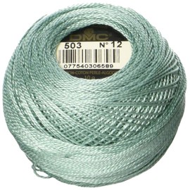 DMC Pearl Cotton Ball Size 12 141yd, Medium Blue Green