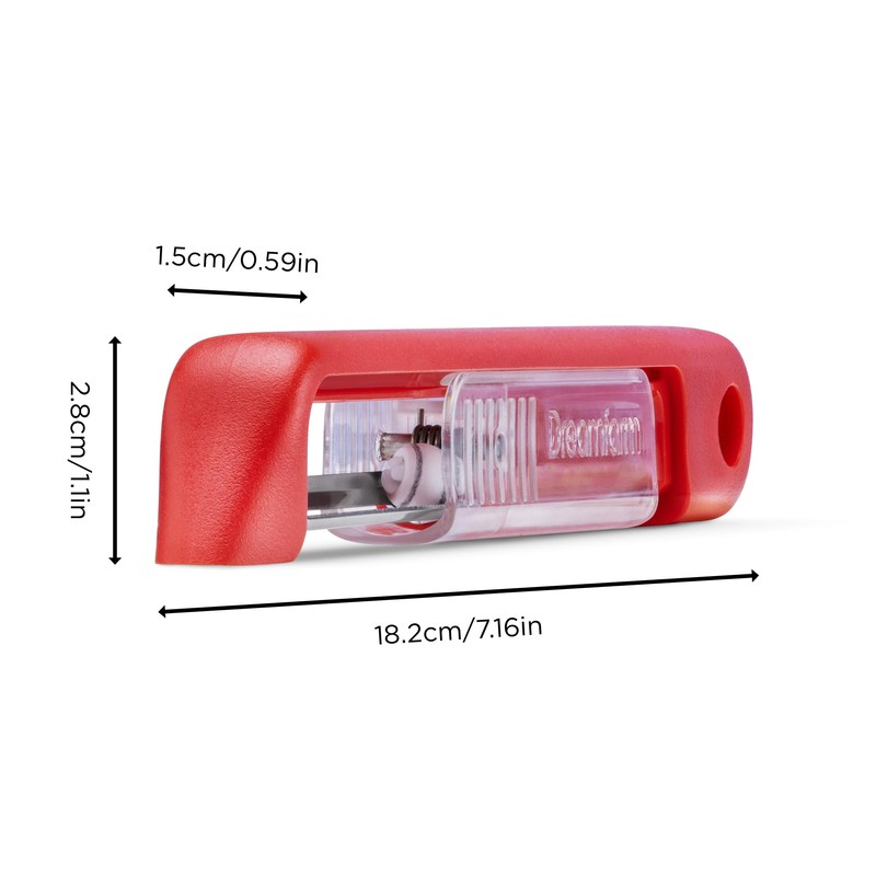 Dreamfarm Sharple Self-Sharpening Vegetable & Food Vertical Speed-Peeler - Red