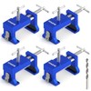 BLEKOO 4 Pack Cabinet Clamps for Installation, Solid Drilling Tool