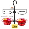 iBorn Small Hummingbird Feeder Hummingbird Feeders for Outdoors Hanging 4PCS
