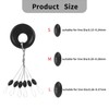 600 PCS Fishing Rubber Bobber Stoppers, 6 in 1 Rubber