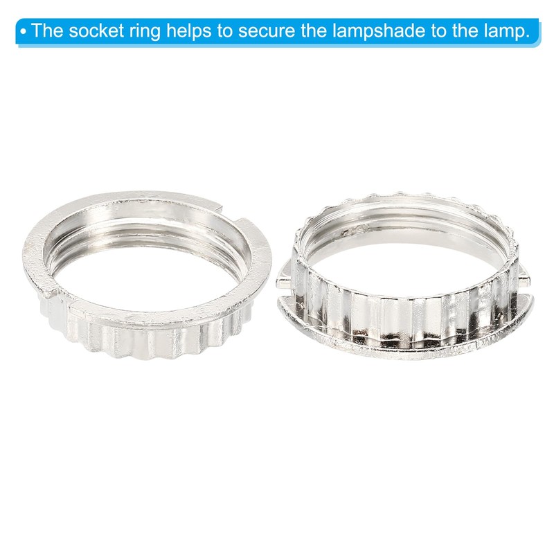PATIKIL G9 Light Socket Rings, 5 Pack Shade Holder Adapter