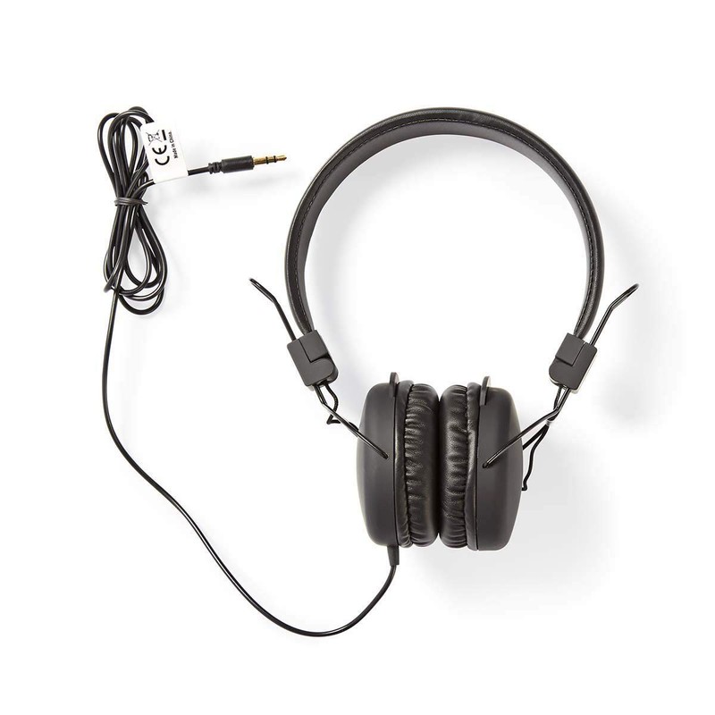 Nedis HPWD1100BK Wired Headphones | On-ear | Foldable | 1.2