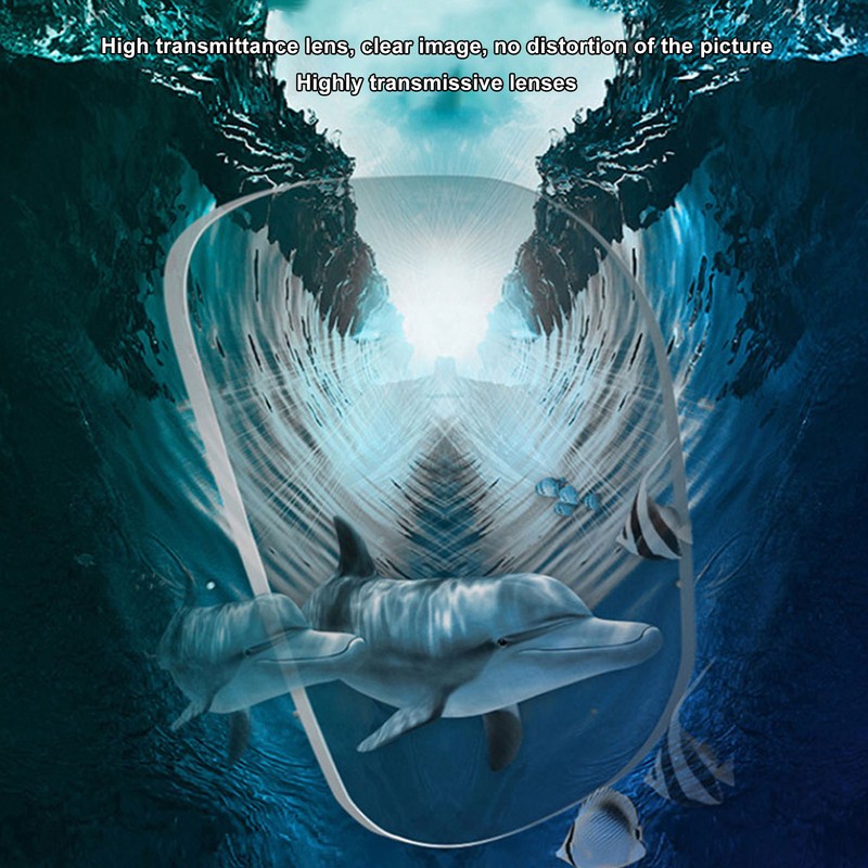 Diving Goggles Silicone Glass Plastic Ultra Clear Comfortable Adjustable Diving